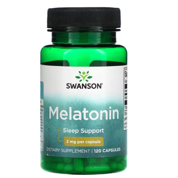 Swanson Ph | Swanson, Melatonin, 3mg 1mg Capsule. Encourages Healthy Sleep Patterns. Sleep Support