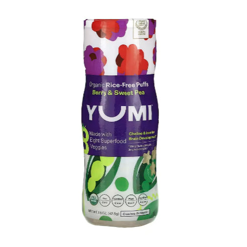 LowCostPH| Yumi, Organic Rice-Free Puffs, 8+ Months, 1.5 oz Organic Ingredientss Texture for Teethi