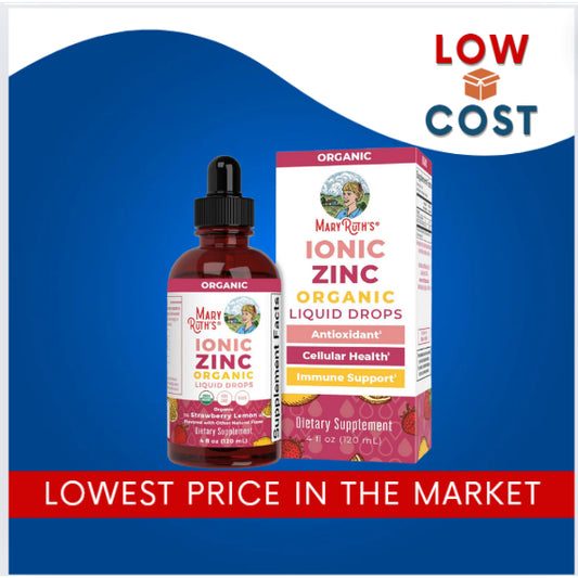LowCostPH| MaryRuth's, Organic Ionic Zinc Liquid Drops, Strawberry Lemon, 4 fl oz (120 ml) 6mos+