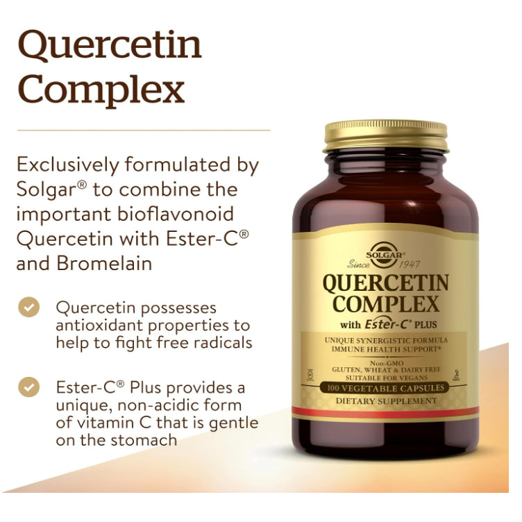LowCostPH | Solgar, Quercetin Complex with Ester-C Plus, 50 | 100 Veg Caps | MegaFood Complex C