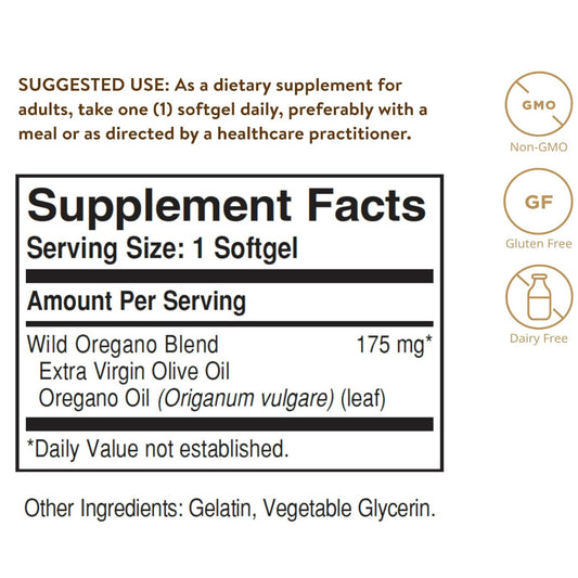 LowCostPH| Solgar, Wild Oregano Oil, 60 Softgels