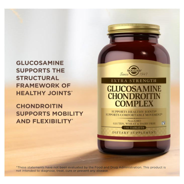 LowCostPh | Solgar, Extra Strength Glucosamine Chondroitin Complex, 150 Tablets
