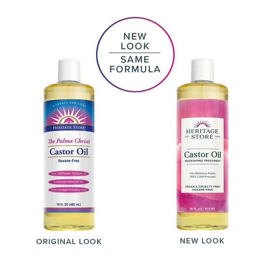 USAOnhand| Heritage Store, Castor Oil, Nourishing Treatment, 16 fl oz (473 ml) (59ml)