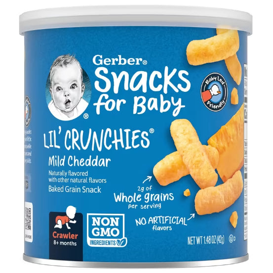 LowCostPH | Gerber, Lil' Crunchies, 8+ Months, Veggie Dip, Ranch, Garden Tomato, Apple Baby Snacks