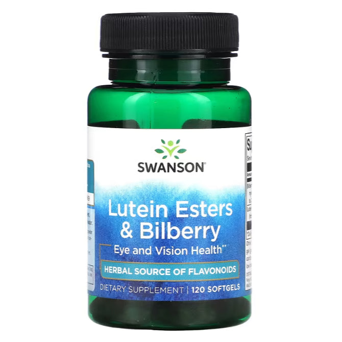 Swanson Ph | Swanson, Lutein Esters & Bilberry, Fruit 470mg, Extract, Eye and Vision Support