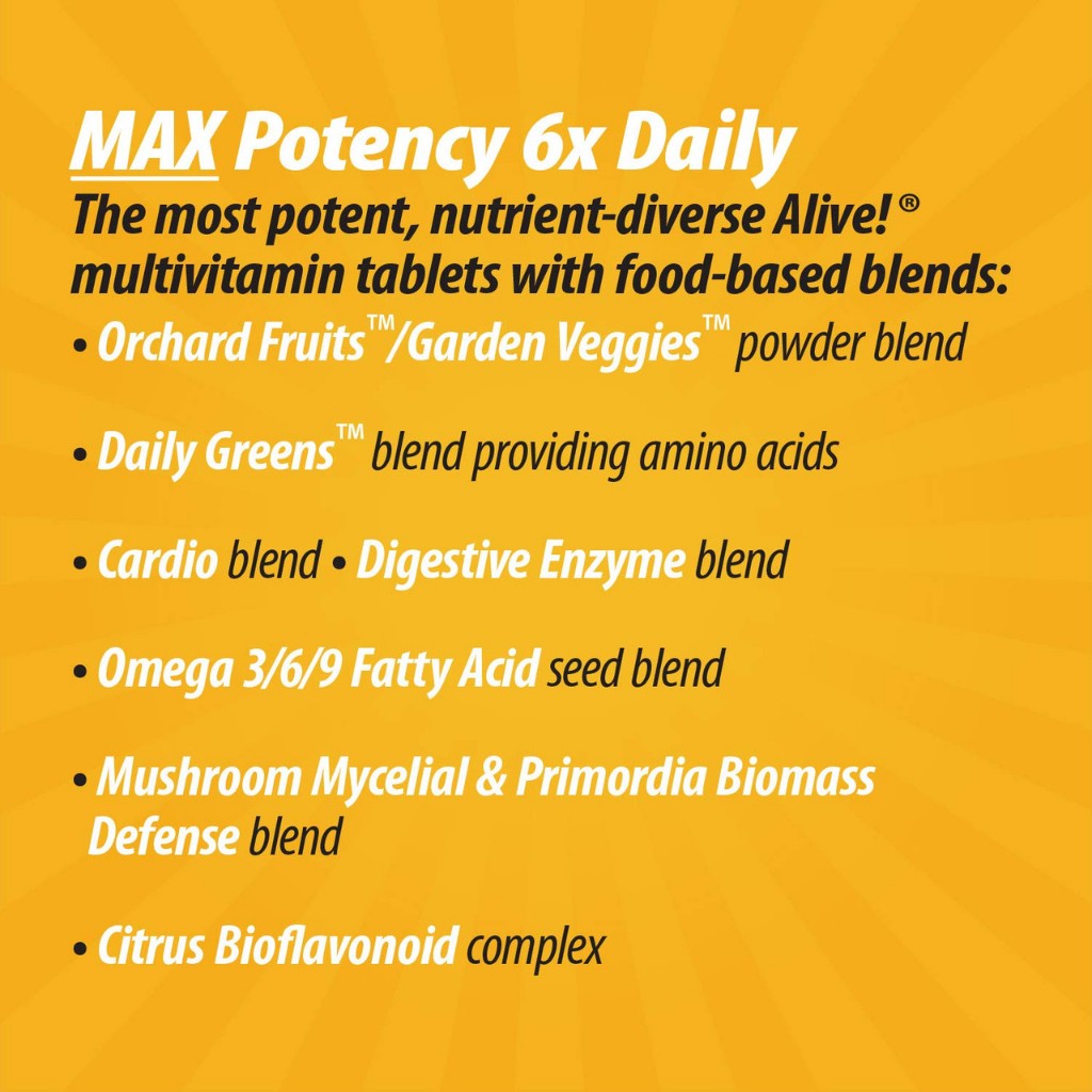 Nature's Way, Alive!® Max6 Potency Multivitamin