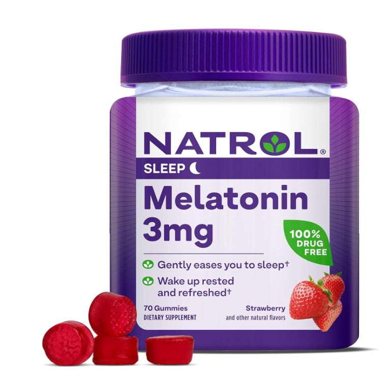 LowCostPh | Na trol, Melatonin 5mg, for Restful Sleep,5mg Strawberry-Flavored Gummies for Adult