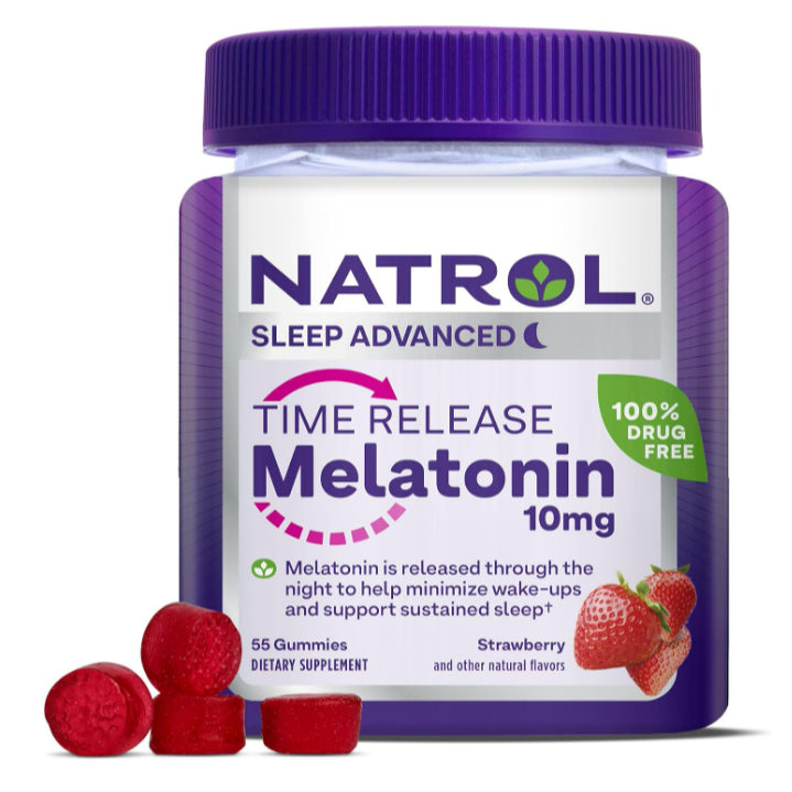 LowCostPh | Na trol, Melatonin 5mg, for Restful Sleep,5mg Strawberry-Flavored Gummies for Adult