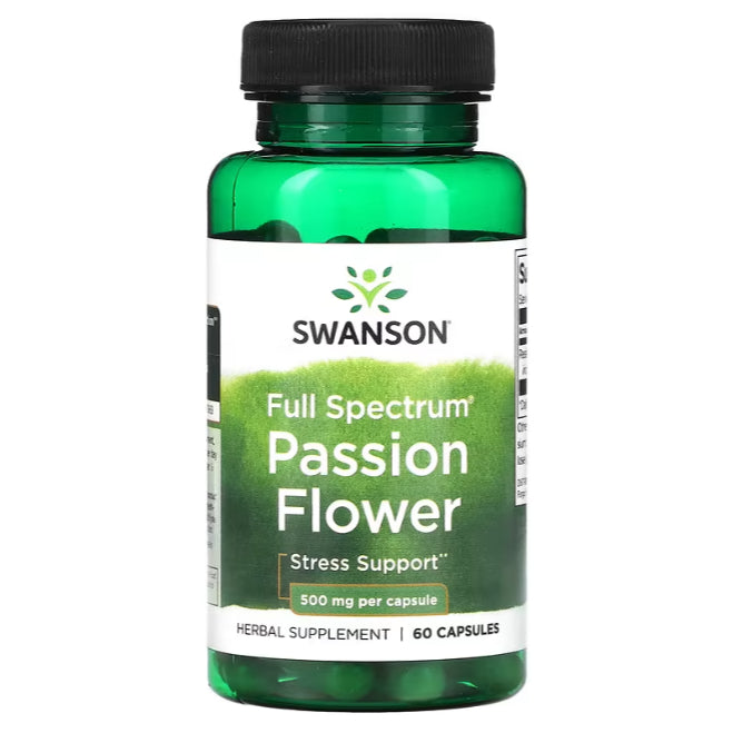 Swanson Ph | Swanson Full Spectrum Passion Flower, Lemon Balm, Lavender Flower, Stress Support