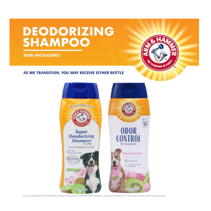 LowCostPH| Arm & Hammer, Super Deodorizing Shampoo For Pets, Kiwi Blossom, 20 fl oz (591 ml)