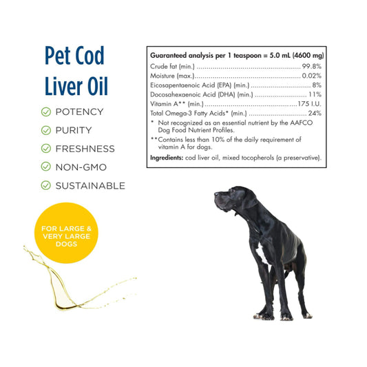 LowCostPH| Nordic Naturals, Pet Cod Liver Oil, Medium to Large Breed Dogs, 8 fl oz (237 ml)