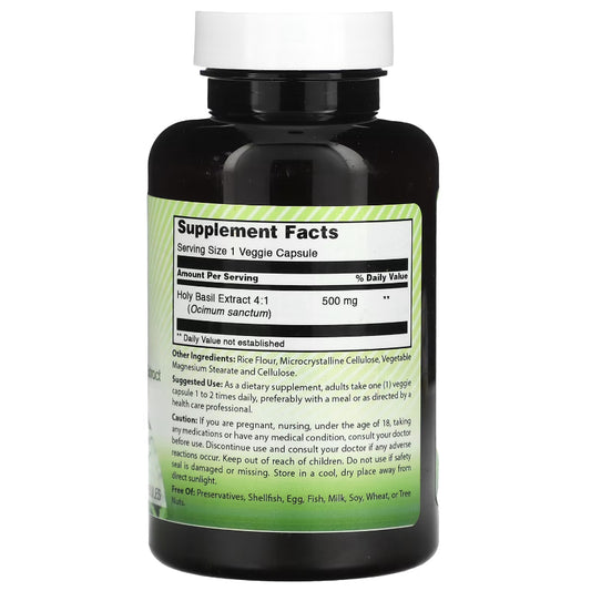 LowCostPH| Amazing India, Holy Basil, 500 mg, 120 Veggie Capsules