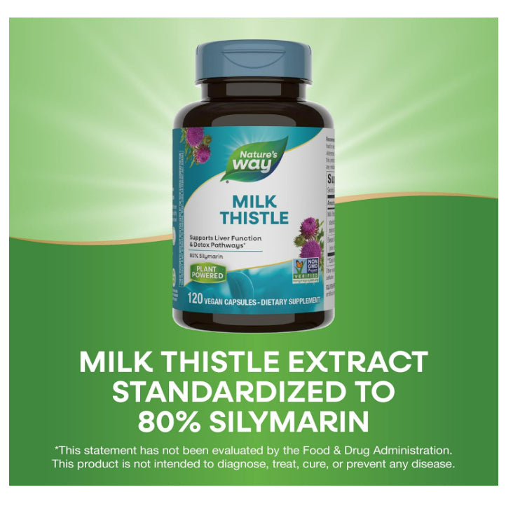 LowCost PH| Nature's Way, Milk Thistle, 120 Vegan Capsules