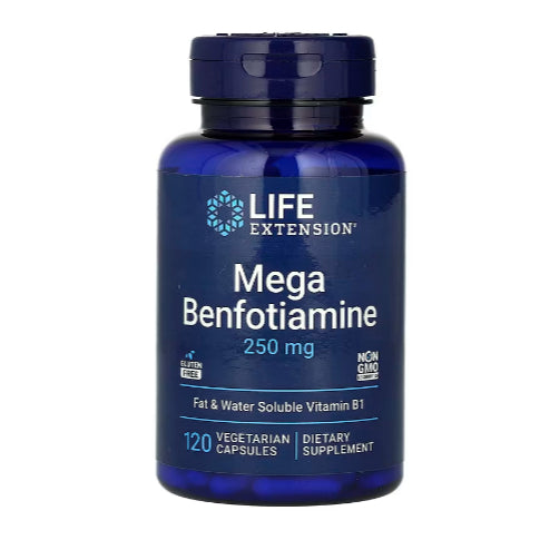 LowCostPH | Life Extension, Benfotiamine with Thiamine 100mg , Mega Benfotiamine 250mg