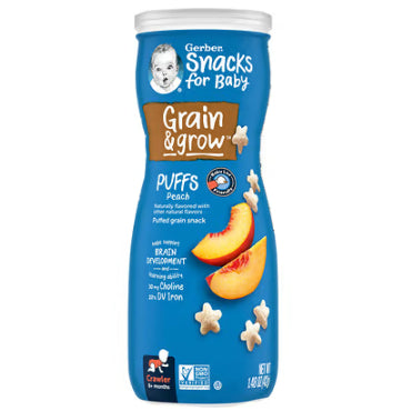 Low Cost PH | Gerber, Organic Puffs for 8+ Months, healthy finger food snacks, natural for babies