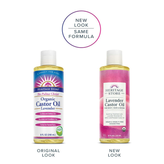 USA Onhand | Heritage Store, Lavender Castor Oil, 8 fl oz ( Hair Treatments )