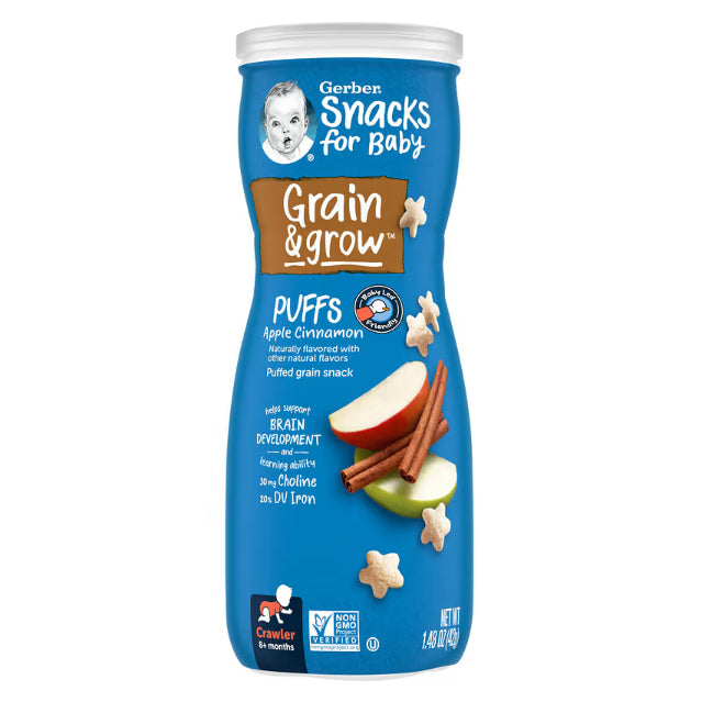 Little Sunshine | Gerbers Puffs, Puffed Grain Snack, 8+ Months,, 1.48 oz (42 g) Baby Snacks
