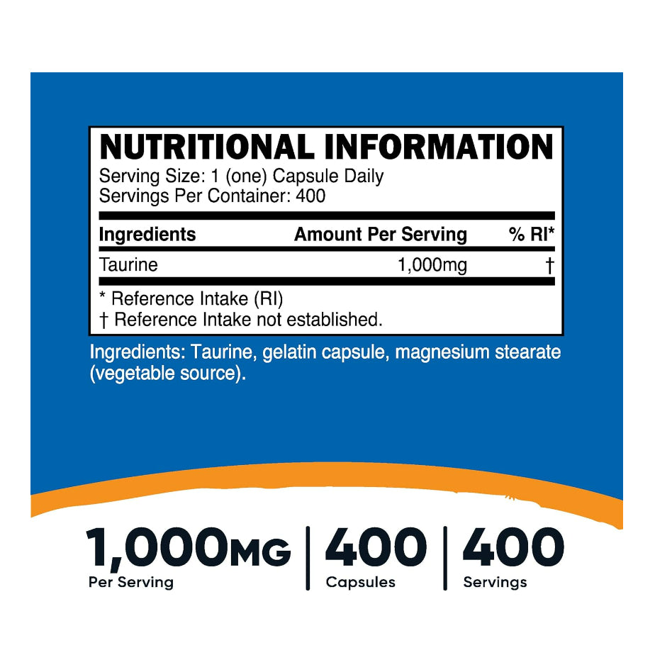 LowCostPh | NowFoods, Life Extension Taurine, Double Strength, 500 | 1,000 mg Nervous System