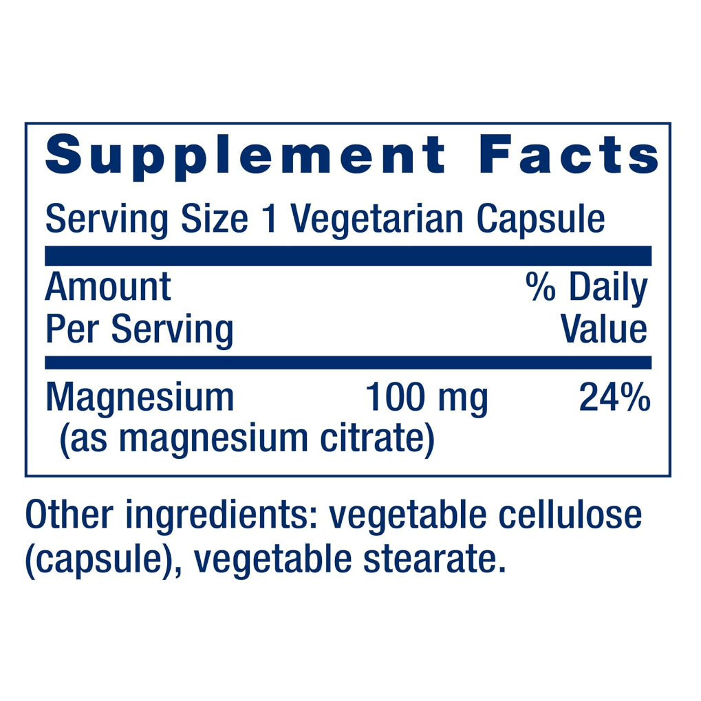 LowCostPH | Life Extension, Magnesium Caps, Magnesium Citrate Gluten FreeNon-GMO LE Certified.