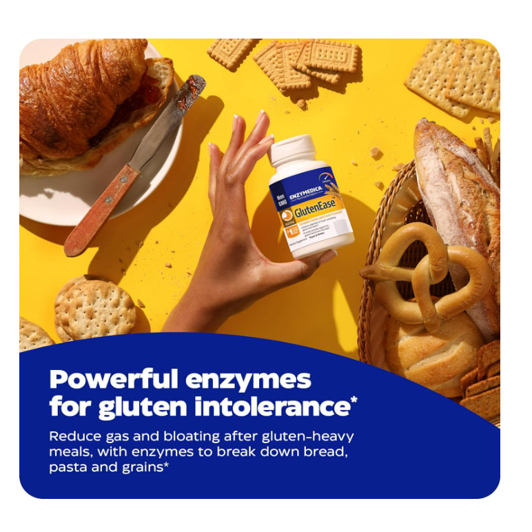 LowCostPh | NOW Foods, Gluten Digest, 60 Veg Capsules | Enzymedica, GlutenEase, 60 Capsules