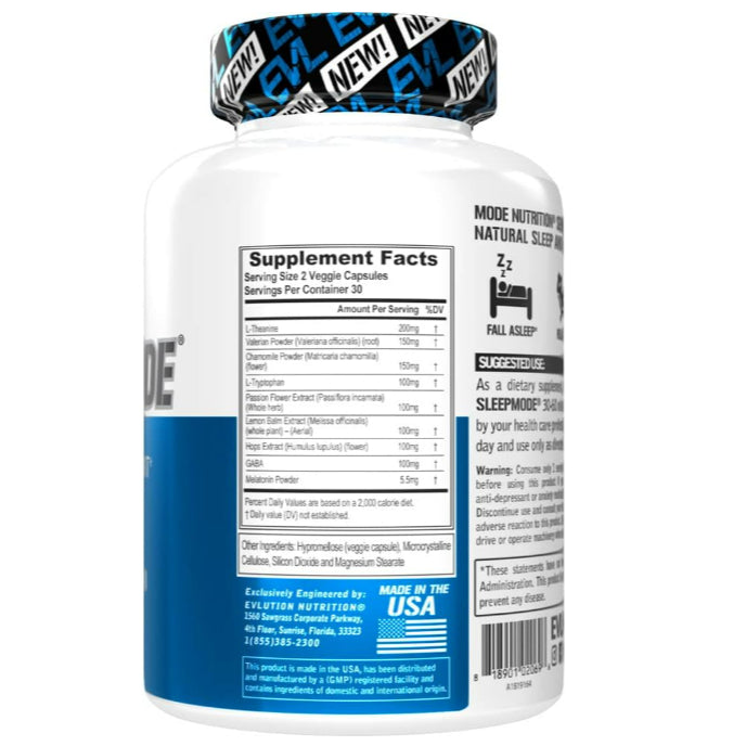 LowCostPH| EVLution Nutrition, SleepMode, 60 Veggie Capsules