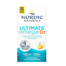 Lowcostph | Nordic Naturals, Ultimate Omega, Lemon, 1,280 mg, Fish Gelatin | Ultimate Omega + CoQ10,