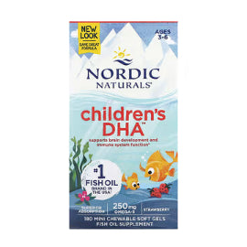 LowCostPh | Nordic Naturals, Children's DHA, Ages 1-6, Strawberry, 4 fl oz, 8 fl oz, 16 fl oz
