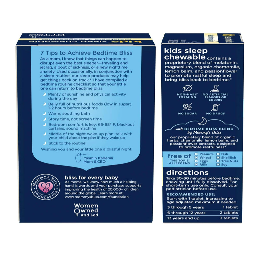 Low Cost PH | Mommy's Bliss, Kids Sleep Gummies + Melatonin, Kids 3 Years +, Gummies, Liquid.