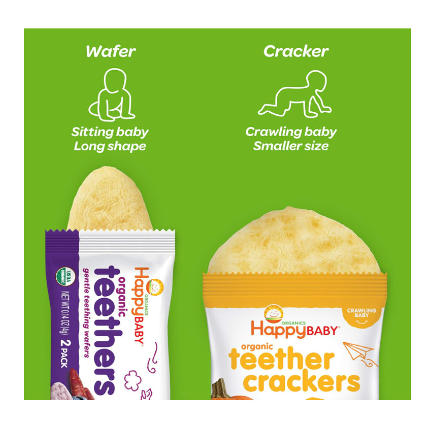 Low Cost Ph | HappyFamily Organics, Organic Teethers, Gentle Teething Wafers Dissolve Easily.