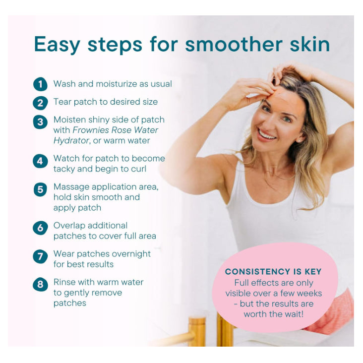 LowCostPH| Frownies, Facial Patches for Corners of Eyes & Mouth, 144 Patches| Rosewater Hydrator 59m