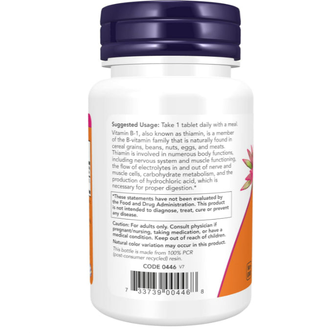 LowCostPh | NOW Foods Supplements, Vitamin B-1 100 mg, Energy Production*, Nervous System Health*, 1