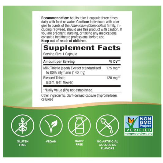 LowCost PH| Nature's Way, Milk Thistle, 120 Vegan Capsules