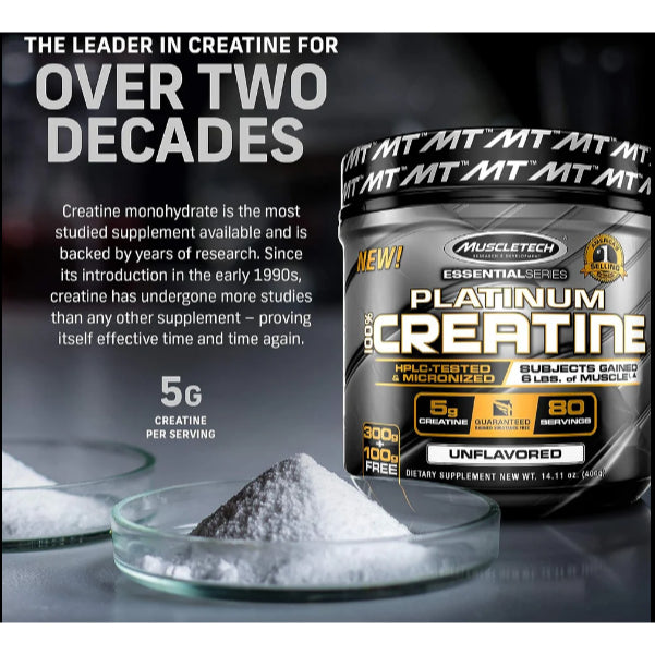 Low Cost PH | MuscleTech Essential Series Platinum 100% Creatine 400g