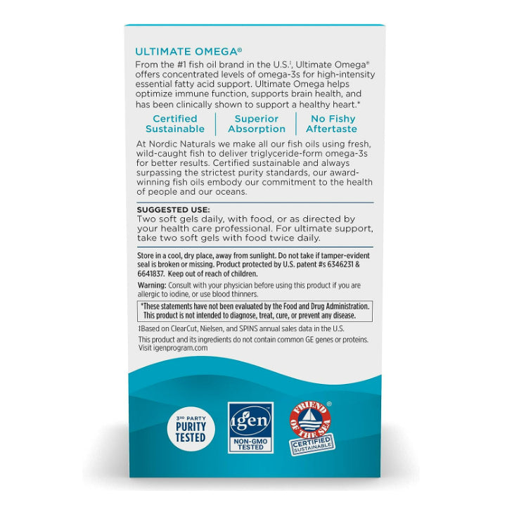 USA Onhand | Nordic Naturals Ultimate Omega-D3 + CoQ10 2X Mini with Vitamin D3 Xtra Teen Sport.