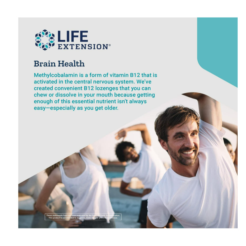 LowCostPH| Life Extension Vitamin B12 Methylcobalamin 500mcg - Vitamin B12 100 vegetarian Lozenges