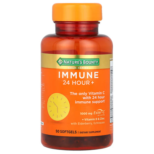 LowCostPH | Nature's Bounty, Gold Series, Immune 24 Hour+, 1,000 mg, 50 Softgels