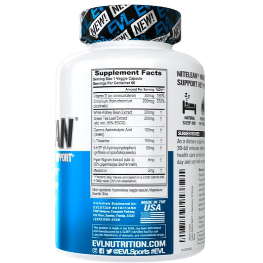 LowCostPH| EVLution Nutrition, NiteLean, 30 Veggie Capsules