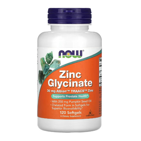LowCostPh | NOW Foods, Zinc, 50 mg, 250 Tablets | Zinc Glycinate, 50 mg, 120 Softgels