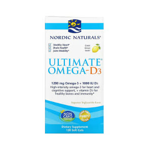 Lowcostph | Nordic Naturals, Ultimate Omega, Lemon, 1,280 mg, Fish Gelatin | Ultimate Omega + CoQ10,
