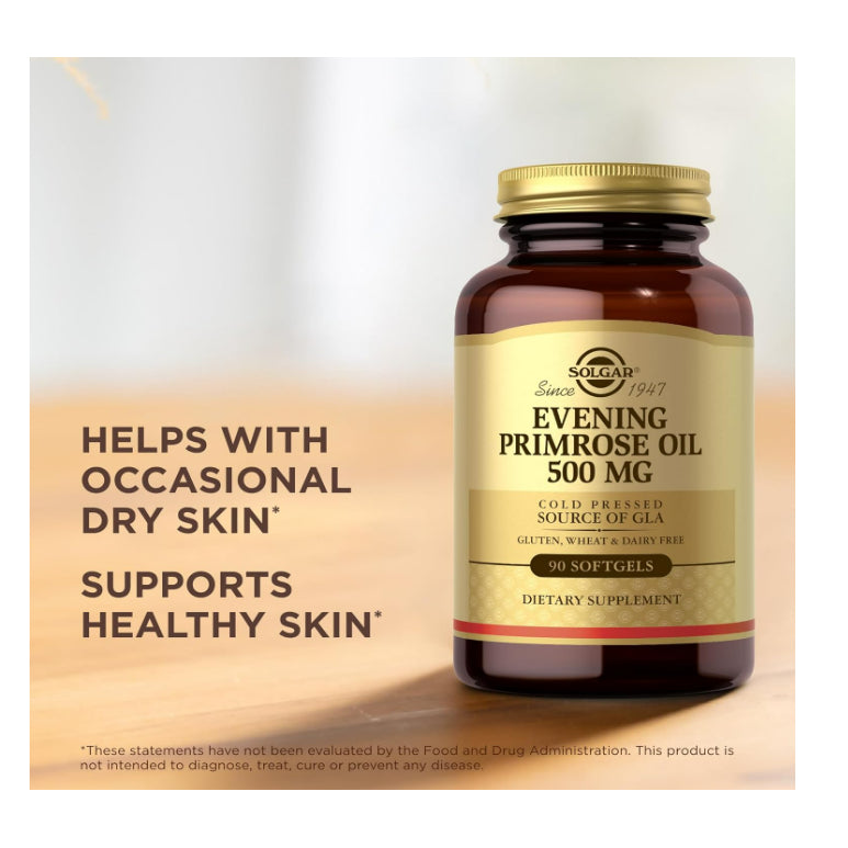 LowCostPh | Solgar, Evening Primrose Oil, 1,300 mg, 60ct | Evening Primrose Oil 500 mg, 180 Softgels