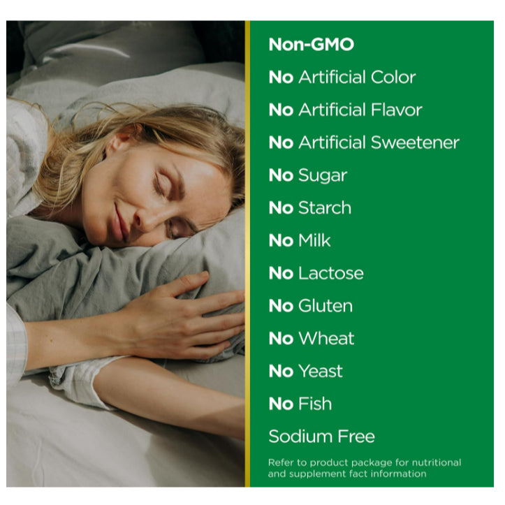 LowCostPh | Nature's Bounty, Melatonin, 1 mg, 3mg, 5mg, 10mg 100% Drug Free SleepAid, for Vegetarian