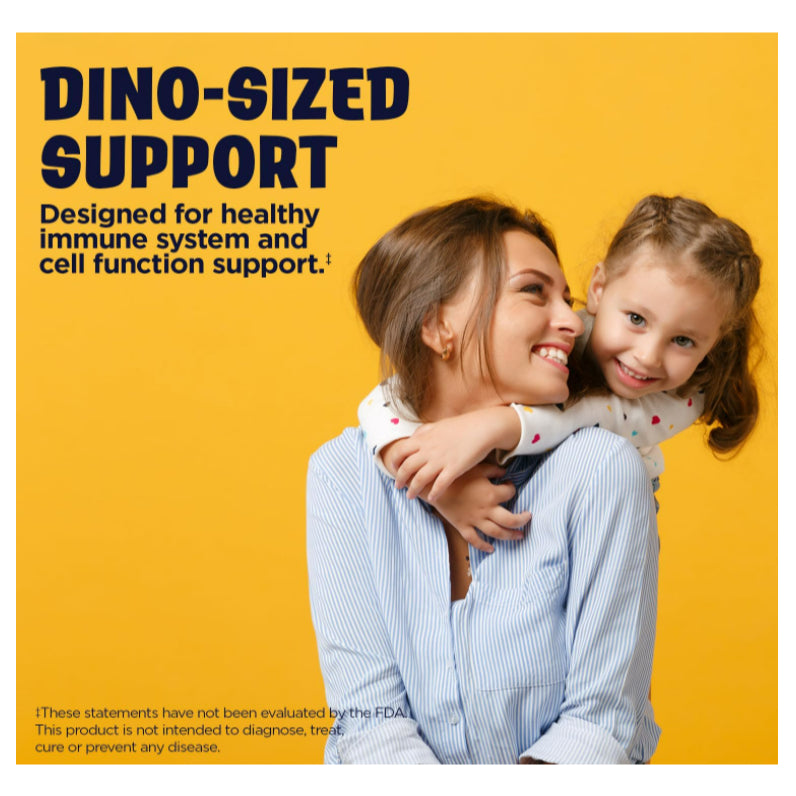 LowCostPH| KAL, Dinosaurs, Immuno-Raptor, Orange, 60 Chewables