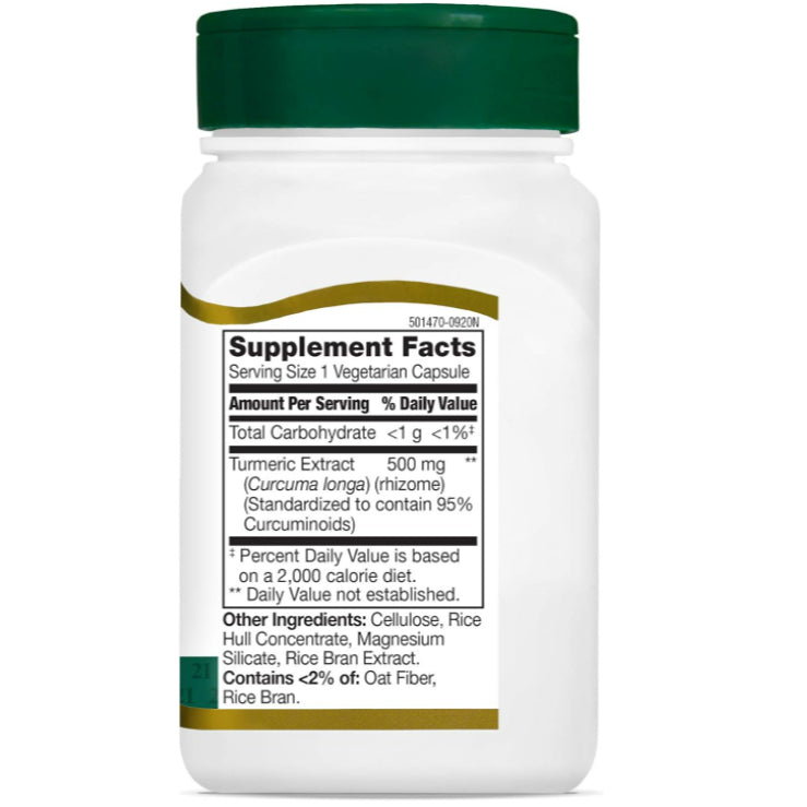 LowCostPH| 21st Century, Curcumin 95, 500 mg, 45 Vegetarian Capsules