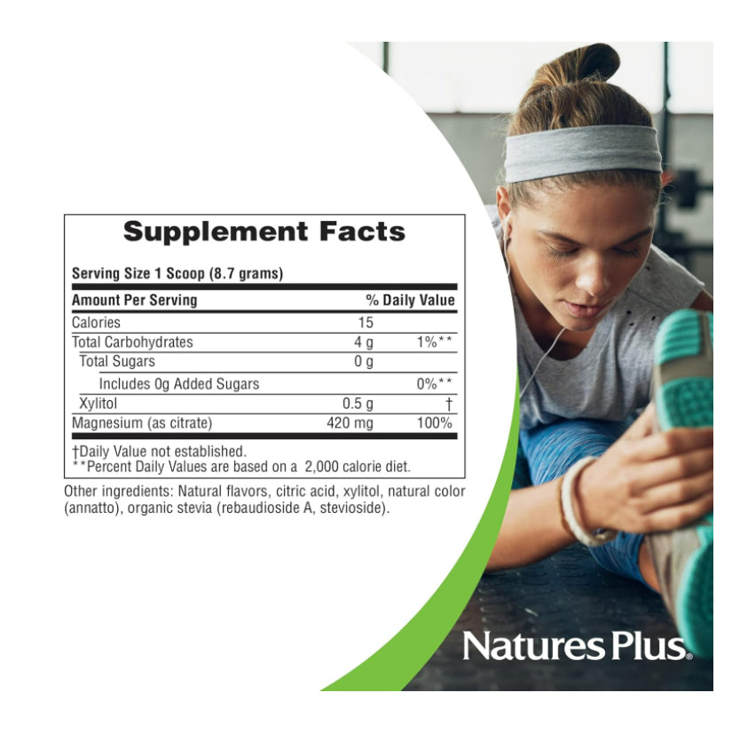 LowCOstPH| NaturesPlus KalmAssure Magnesium Powder - 1.15 lb - Supports Nerve & Muscle Relaxation