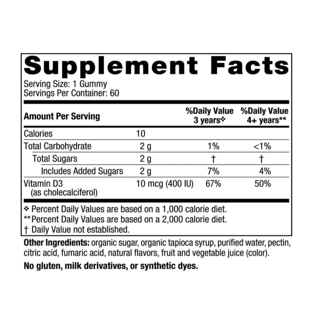 LowCostPh | Nordic Naturals, Vitamin D3 Gummies Kids, Wild Watermelon, 400 IU, D3 Gummies, 25 mcg