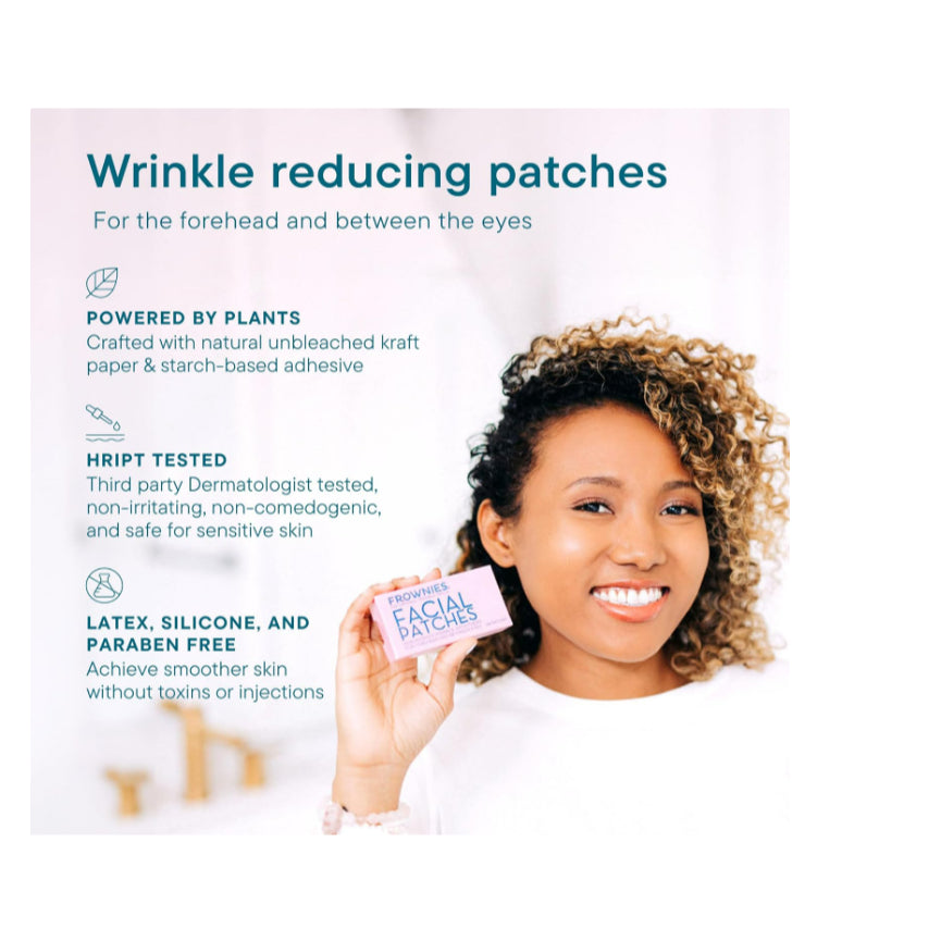 LowCostPH| Frownies, Facial Patches for Corners of Eyes & Mouth, 144 Patches| Rosewater Hydrator 59m