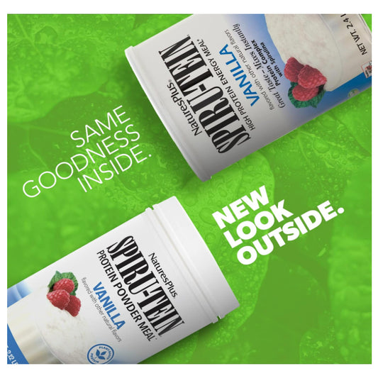 LowCost PH| NaturesPlus, Spiru-Tein, Protein Powder Meal, Vanilla, 2.12 lbs (960 g)