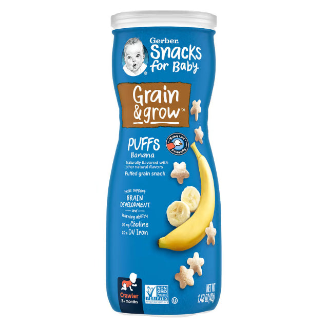 Little Sunshine | Gerbers Puffs, Puffed Grain Snack, 8+ Months,, 1.48 oz (42 g) Baby Snacks