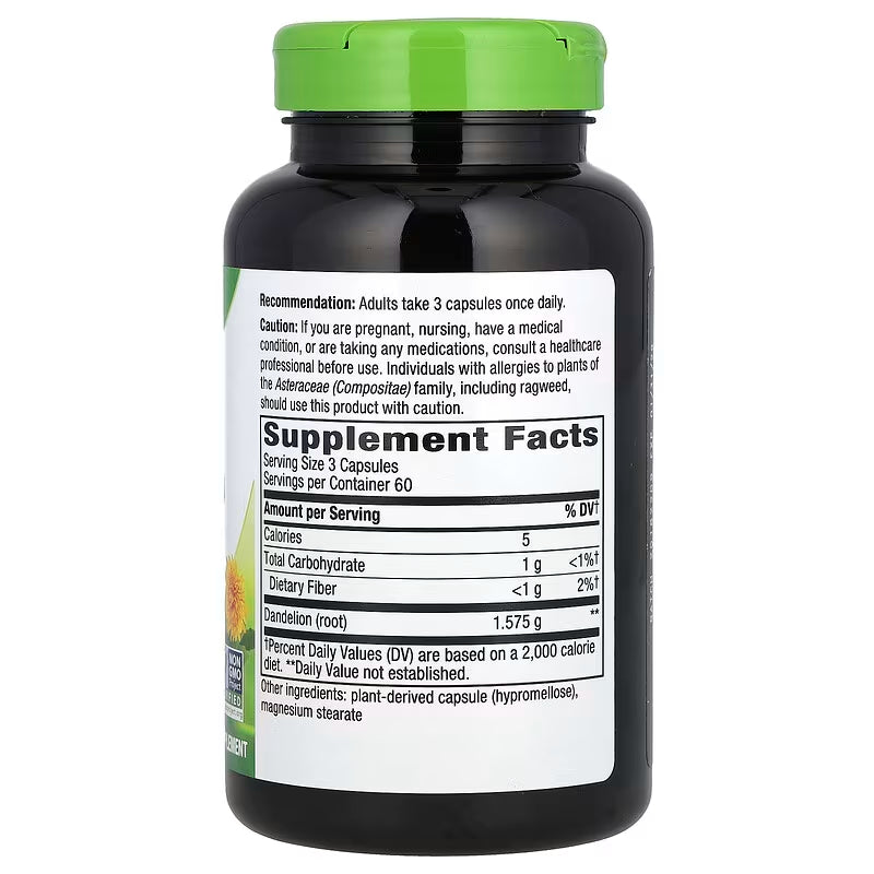 Nature's Way, Dandelion Root ( Liver Support, Digestive Aid & Overall Detoxification )