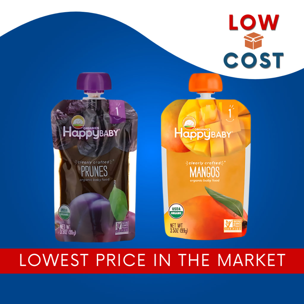 Low Cost PH | Happy Family Organics, Happy Baby, Organic Baby Food, Stage 1, Mangos & Prunes 99g